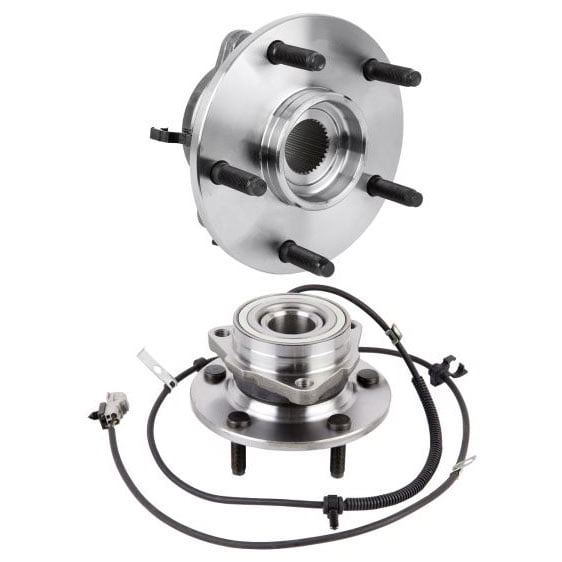 Front Wheel Hub /& Bearing Set Pair for 06-08 Ram 1500 Truck